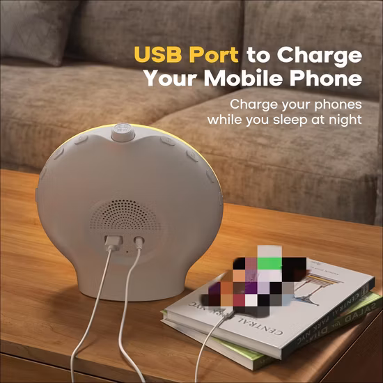 2023 새로운 G 모양 일어나 가벼운 분위기 LED 야간 조명 BT 스피커 음악 램프 일출 알람 시계