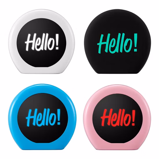 빛나는 로고가 있는 휴대용 Bluetooth 스피커