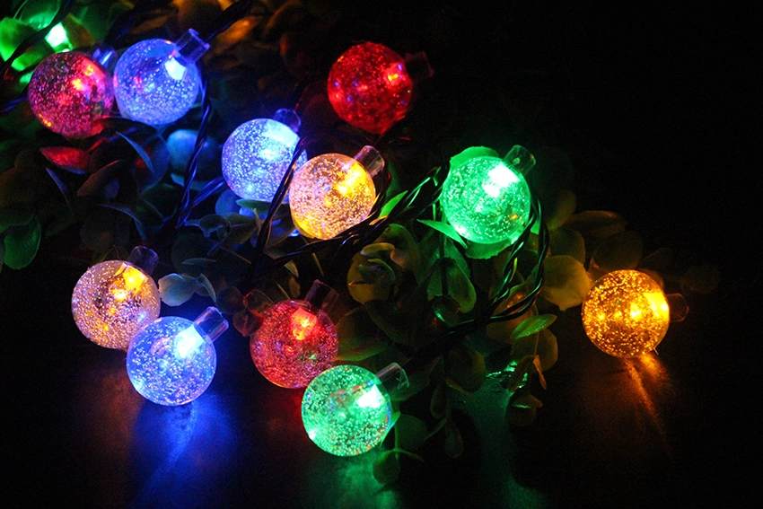 30 LED Solar Crystal Ball String Light for Patio/Garden/Party/Wedding Decoration