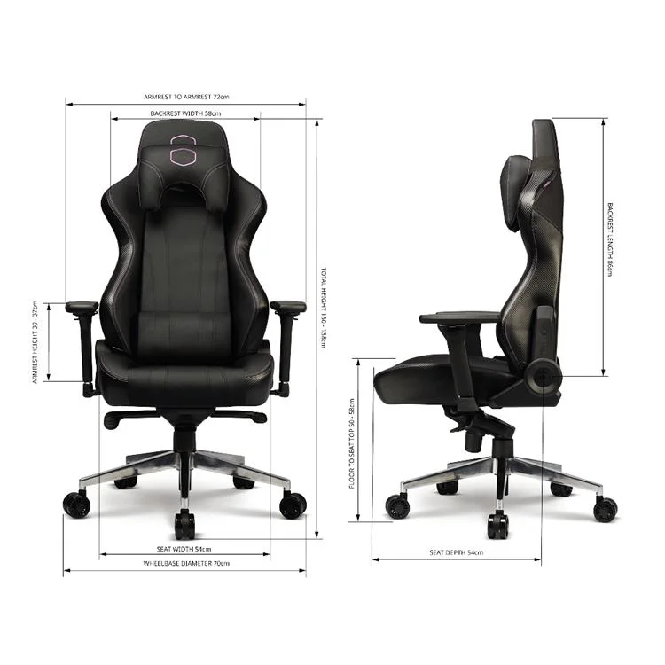 Custom China Black Red Wooden Frame LED PU Leather Office Adult Ergonomic RGB Racing Computer Gaming Chair