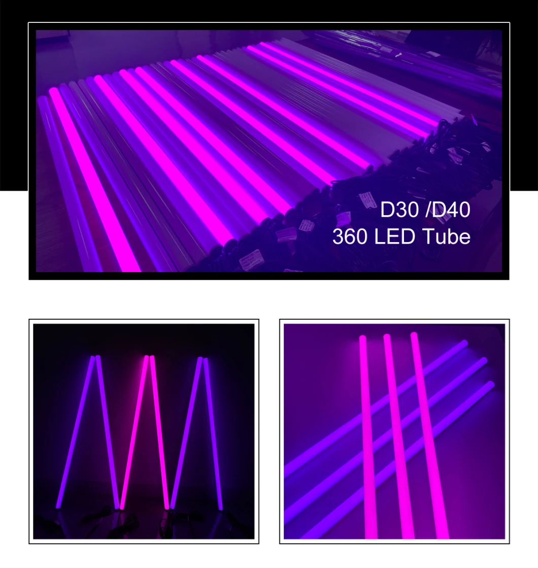 LED Artnet RGB Pixel 360 Degree Milky Tubes for Cube Structure