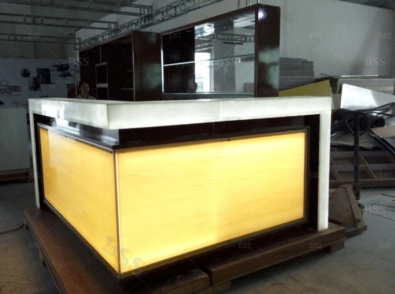 Prefab Amazing LED Luxury Artificial Stone Nightclub Bar Counter