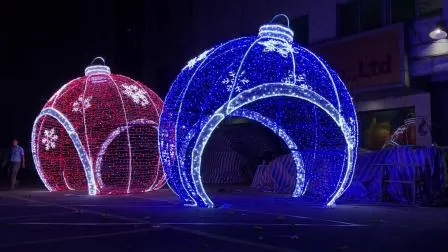 크리스마스 3D 장식 LED 공 조명 쇼핑몰 장식