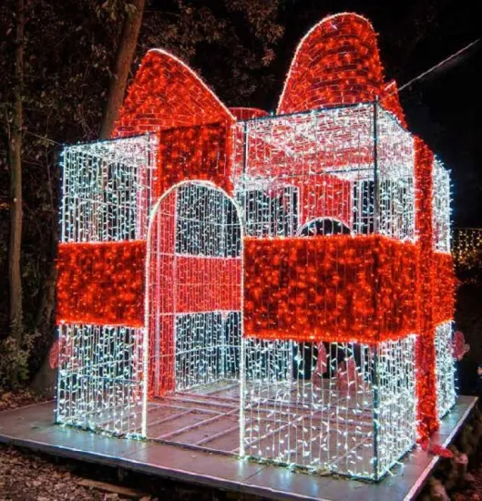 실내 옥외 크리스마스 공 장식 빛을 위한 사슴 가족 주제 빛을 가진 3D 큰 3 조각 플러그인 LED 조명 휴일 장식 프레임